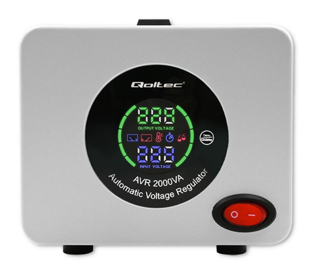 Qoltec Automatyczny stabilizator napięcia AVR 2000VA - 1180206 - zdjęcie 3